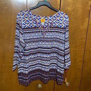 RUBY RD. - Western Design , Quarter Length Sleeves NWT!! Beaded work on front